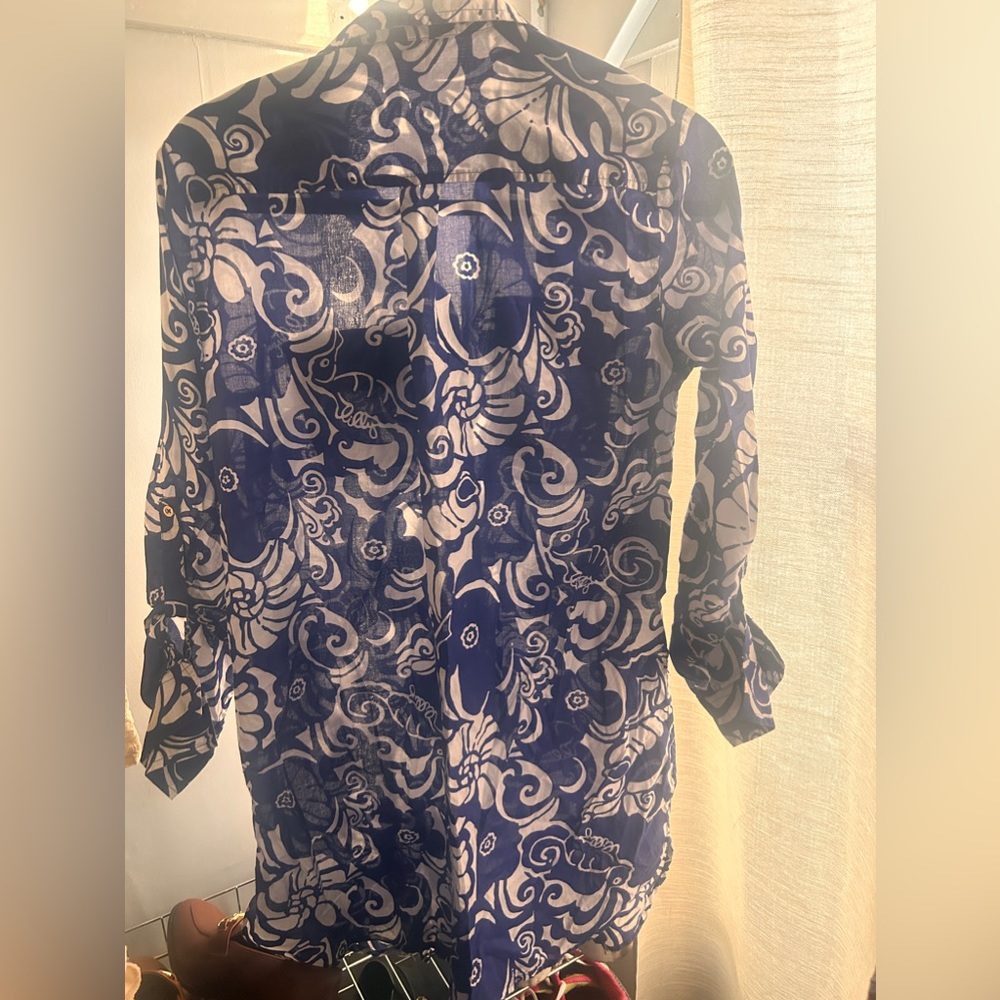 Lily Pulitzer Captiva tunic shirt Tide Pools - Picture 5 of 5